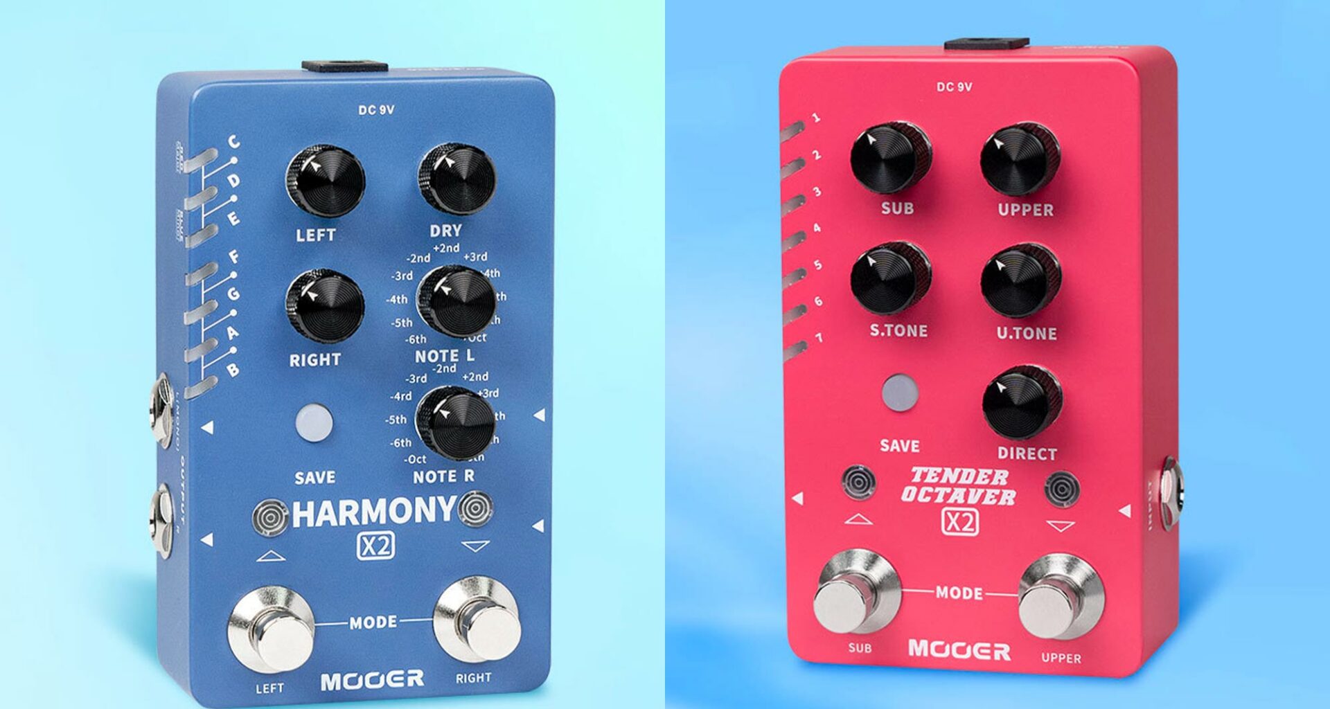 mooer x2 tender octaver harmony