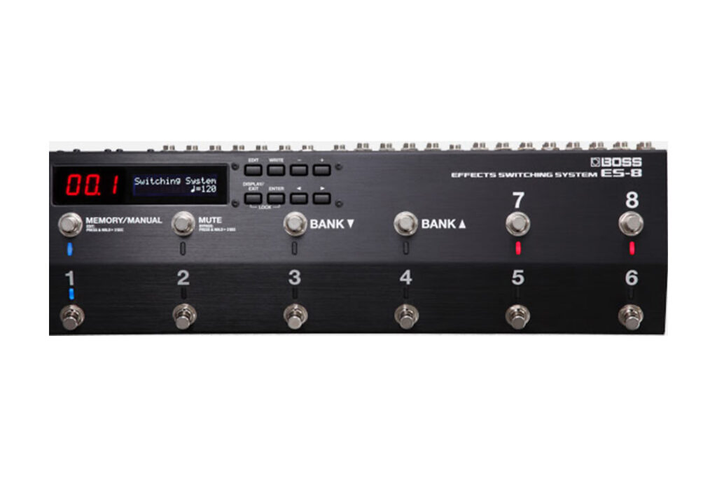 boss ES-8 switcher pedalboard
