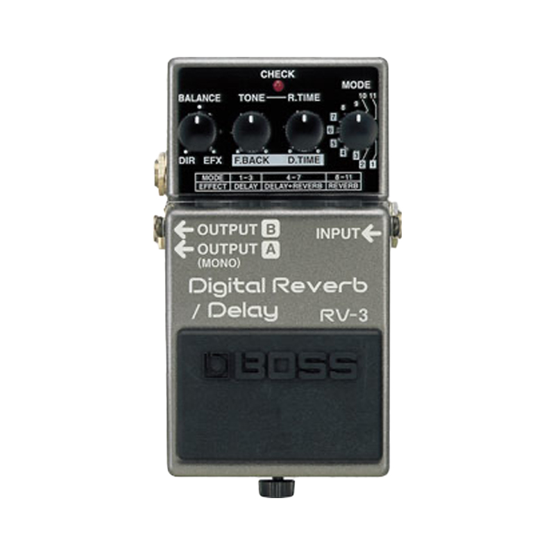 Boss RV‑3 Digital Reverb + Delay  