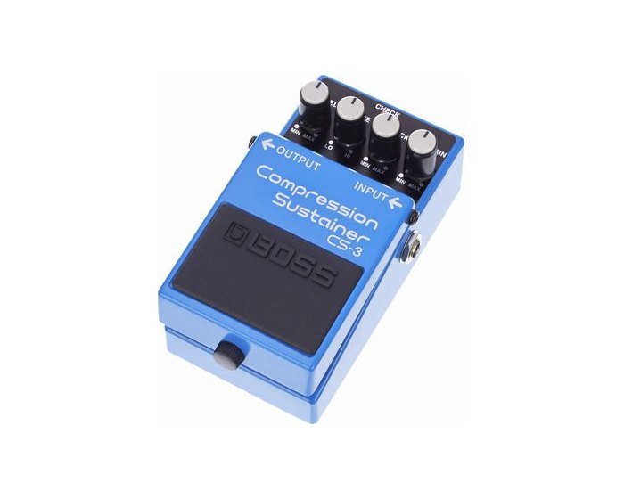 Boss CS-3 Compression Sustainer, pédale de compression bleue