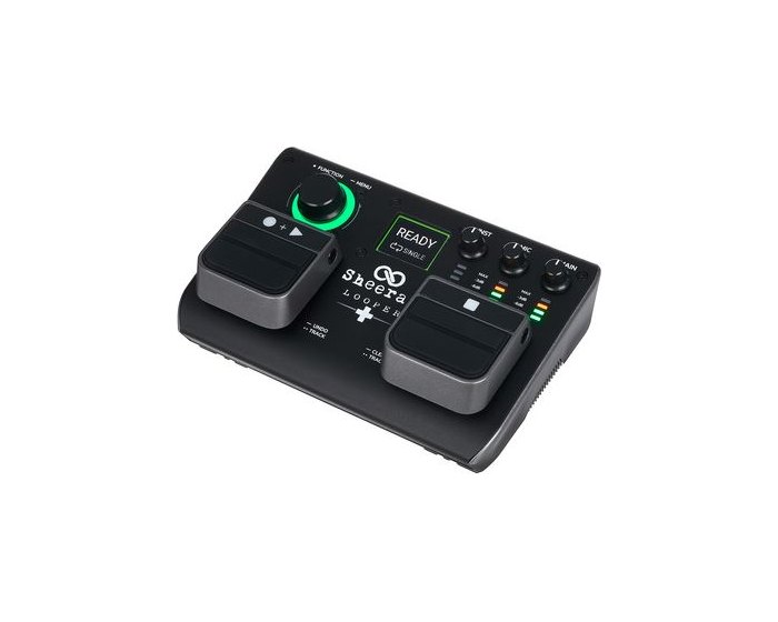 Sheeran Loopers Looper+, a two-track looper with a color screen