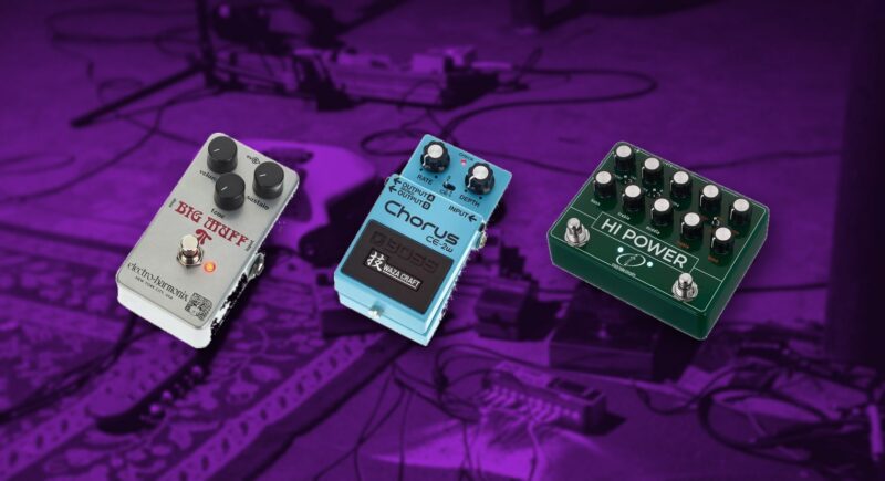 David Gilmour's pedalboard: Big Muff, chorus, and Hiwatt boost