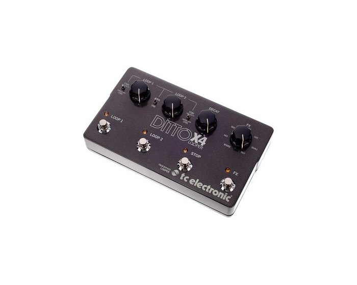 TC Electronic Ditto X4, a looper with two loops and four footswitches